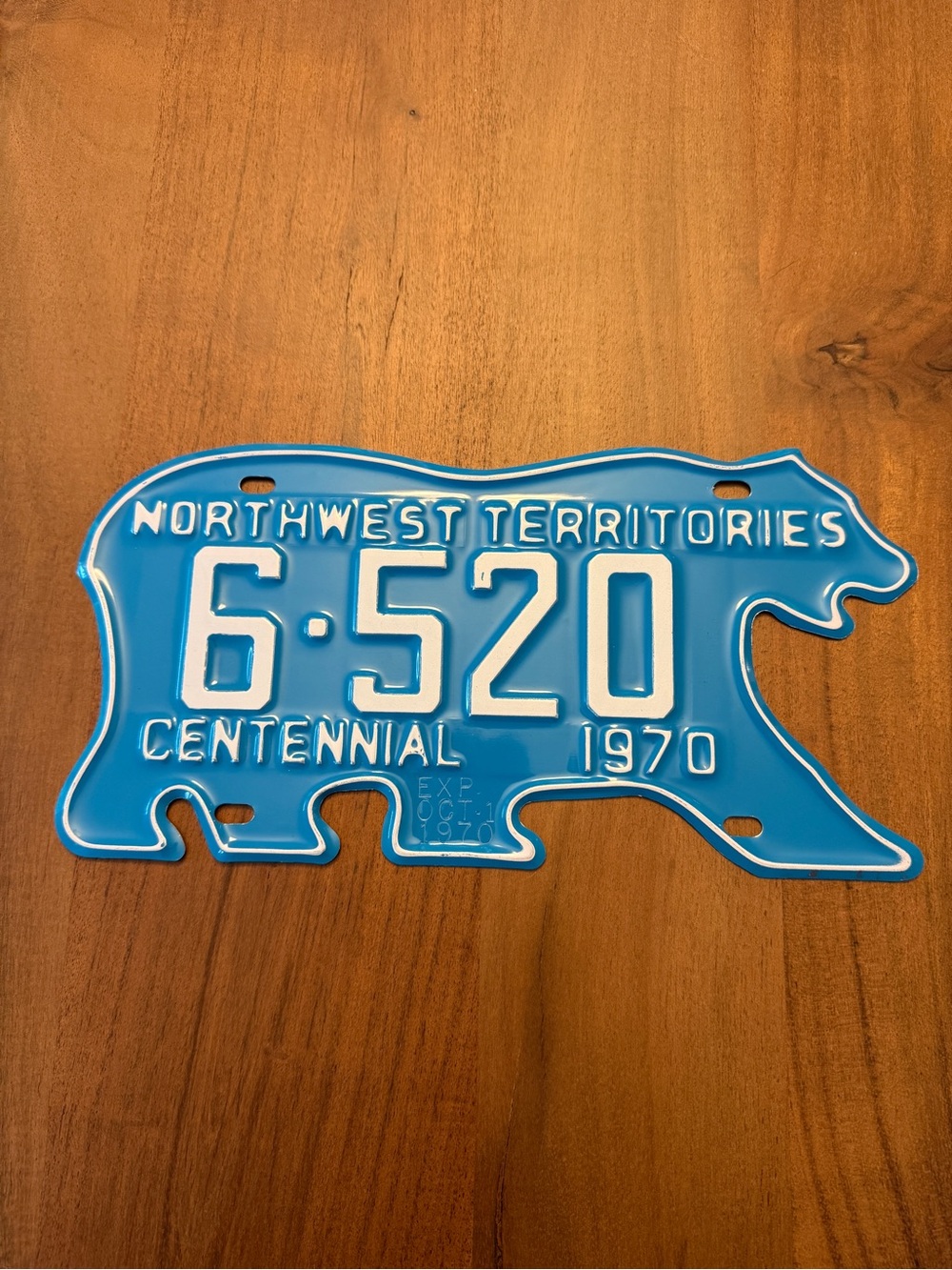 Super Rare 1970 Northwest
Territories N.W.T. Centennial
Blue Polar Bear Shaped